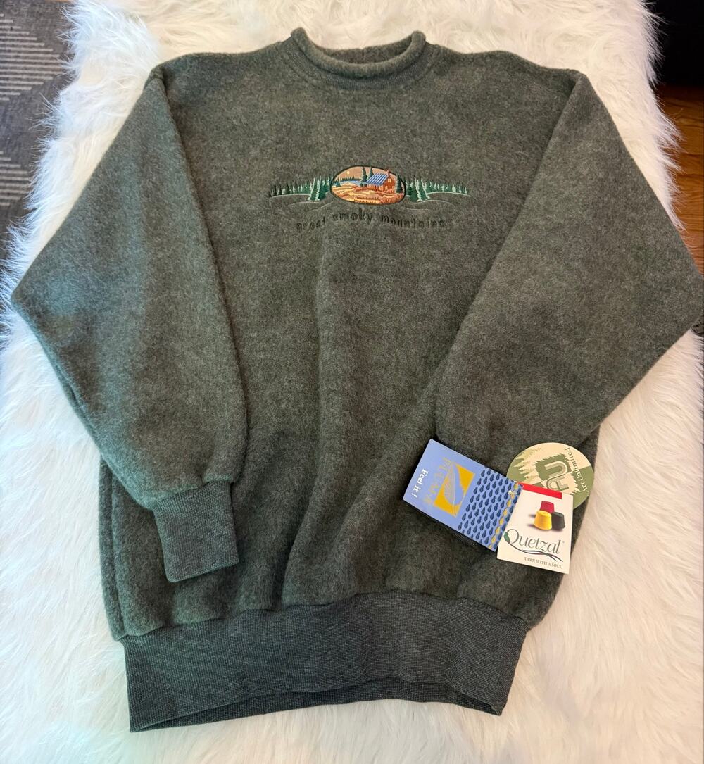 Vintage 90s Made in USA Art Unlimited Great Smoky Mountains Sweatshirt M